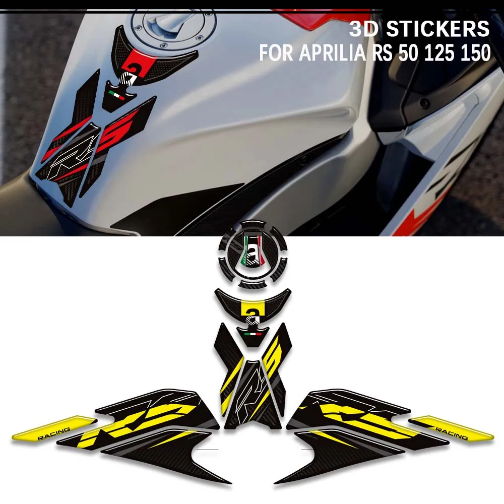 

TankPad For Aprilia RS RS4 RSV 50 125 150 GP1000R Factory Tank Pad Bike Cap Grips Gas Fuel Kit Knee Stickers Decals Protection