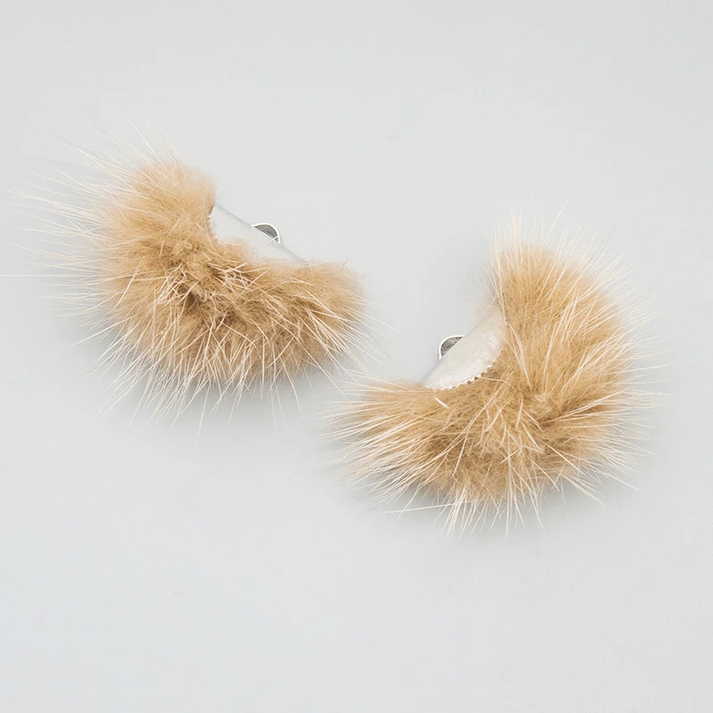 assoonas, 10 Stück/Lot, L199B, Schmuckzubehör, rhodiniert, Kupfer, echtes Nerzfell, Anhänger, handgefertigt, Schmuckherstellung, DIY-Anhänger – Detail 3