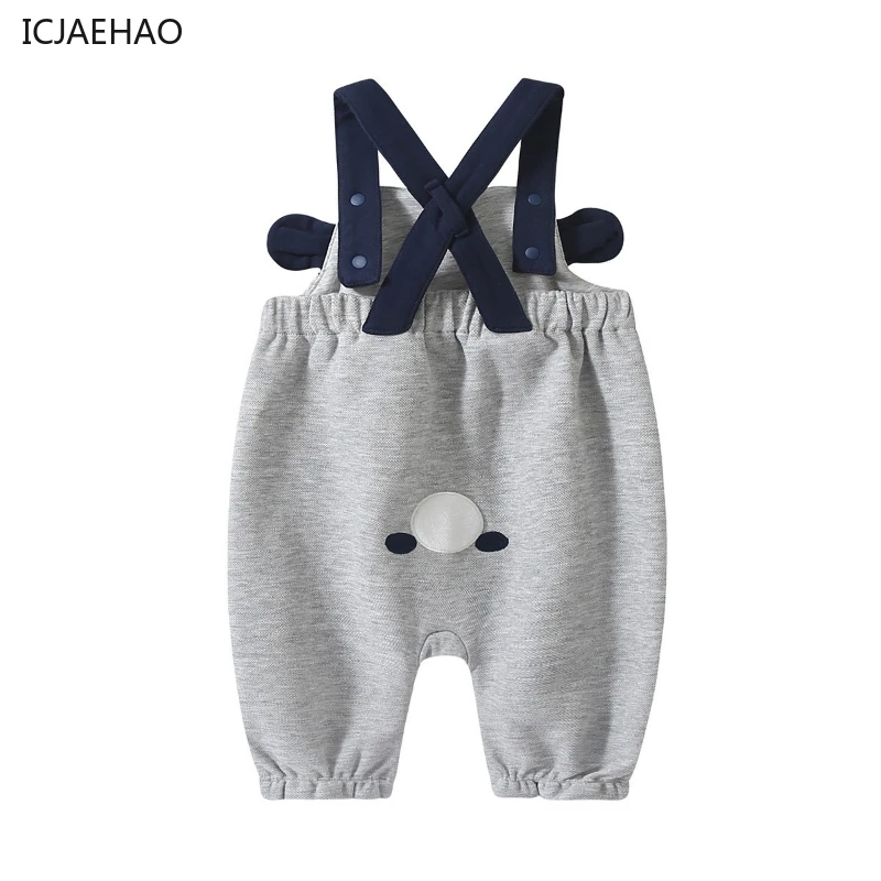 Icjaehao Christmas Newborn Baby Boys Pants Girls Cute Suspender Rompers Kids Clothing Toddler Bodysuit Jumpsuit Bottoms 0-24