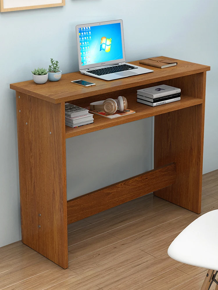 Long Table Against The Wall Custom Narrow Desk Simple Small Table Bedside Table Double Computer Desk