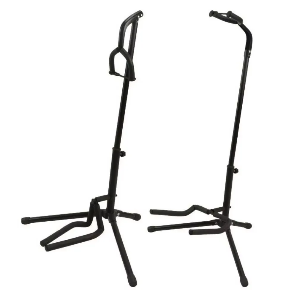 Universal Portable Guitar Stand - Collapsible Single Tripod with Safety Lock Compact Design for Travel
