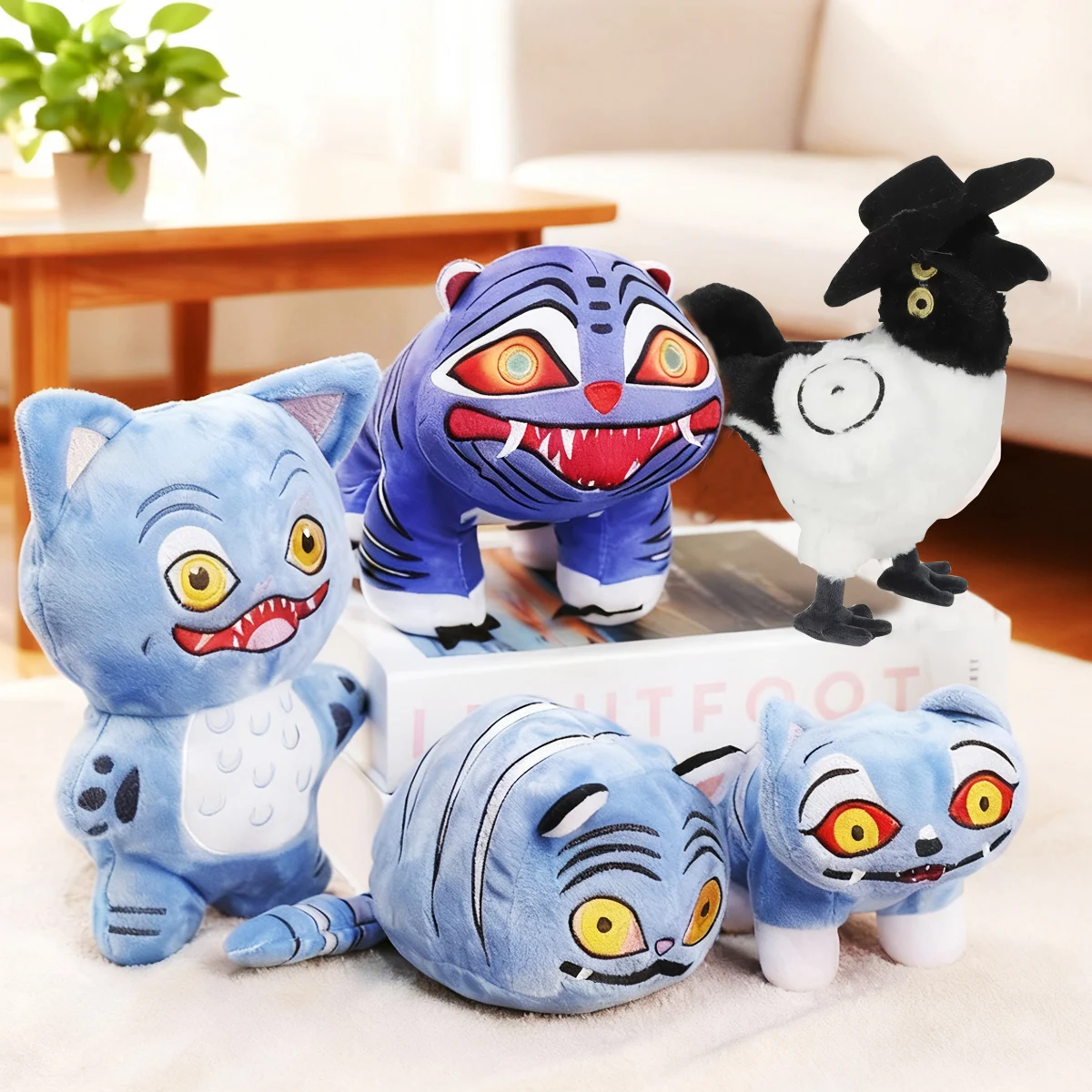 

Мягкие игрушки Blue Tigers & Bird, ограниченный рождественский подарок для подростков и взрослых, милые коллекционные мягкие игрушки для домашнего декора