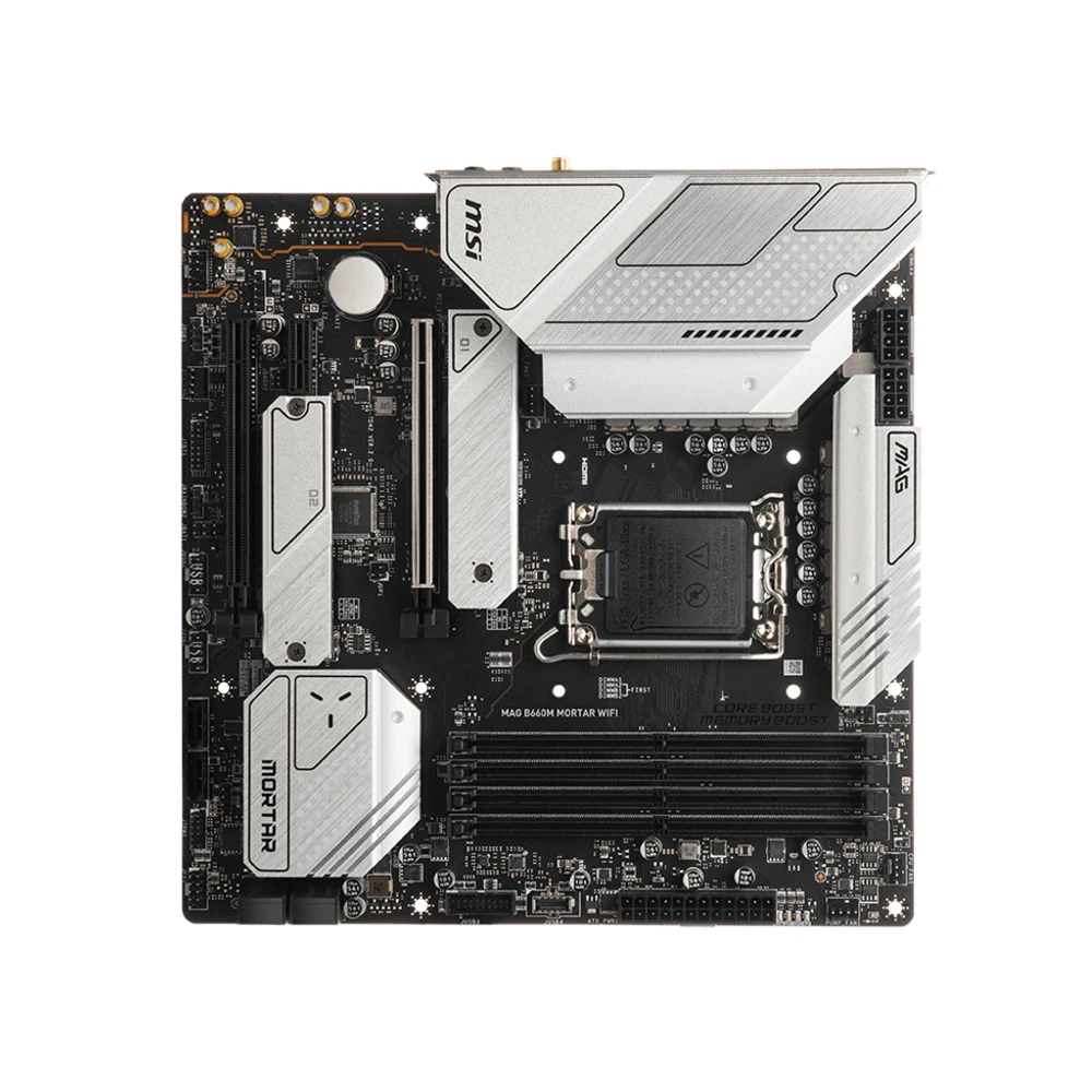 Imagem -05 - Msi-mortar Placa-mãe Wifi Mag B660m Suporte Lga1700 I914900k I7-14700k Cpu Chipconjunto Intel B660 4x Ddr5 Pcie4.0 1x Hdmi Micro-atx