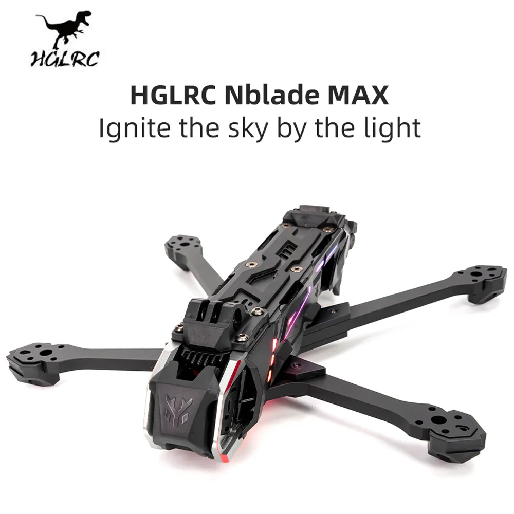 HGLRC Nblade MAX 5 Inch True-X DC Freestyle Cinematic FPV Frame for Racing Quadcopter Drone DIY Parts Accessories