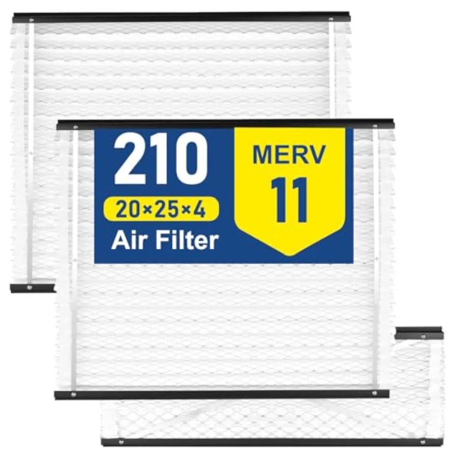 

2Pack 210 Replacement Filter Compatible with AprilAire Size: 20x25x4 Whole House Air Purifiers model:1210 1620 2210 2216 3210 4