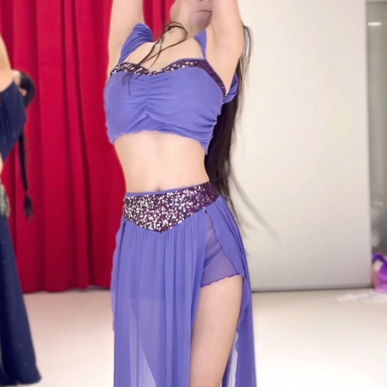 

New women belly dance sexy temperament performance outfit high-end lace set adult oriental dance professional training costume
