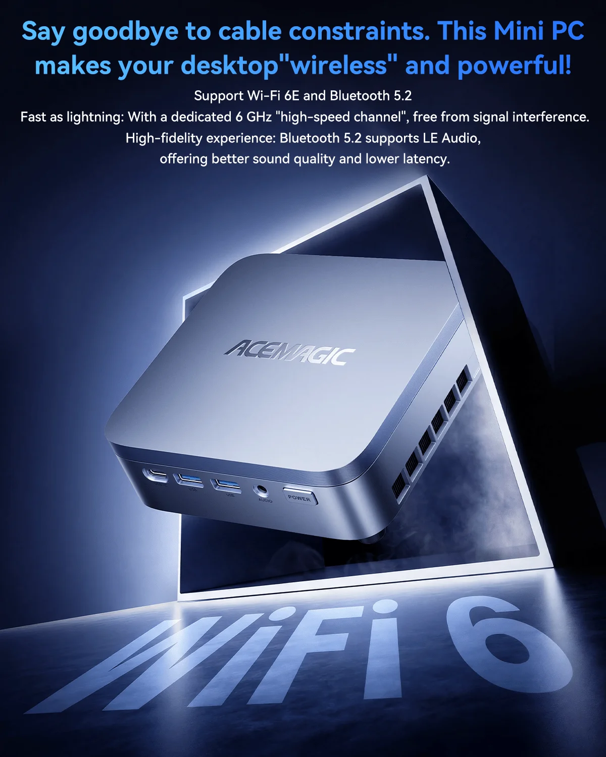 ACEMAGIC Intel Core I7-14650HX Mini PC 32GB DDR5 RAM 1TB NVMe SSD Gaming Workstation Windows 11 Pro 4K Triple Display WiFi 6E