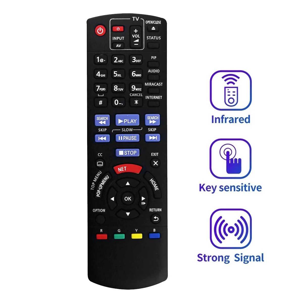 Сменный пульт дистанционного управления N2QAYB000953 для Panasonic Bluray Disc Player IR6 Сменный пульт дистанционного управления N2QAYB000953 для Panasonic Bluray Disc Player IR6