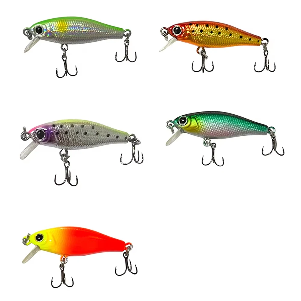 1 Stück Sinkender Minnow Crank Wobbler Jerkbait Angelköder 4,8cm 2,6g Isca Künstlicher Köder Swimbait Tackle für Barsch Hecht Karpfen