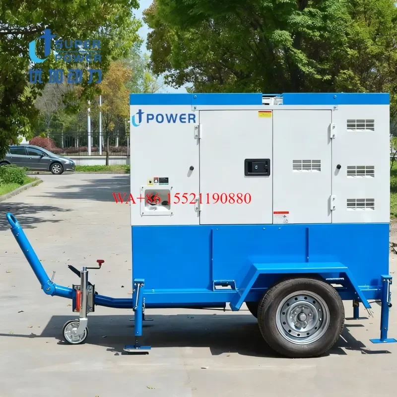 WMWMNU for Three Phase Silent Trailer Diesel Generator Set 100-500kva Auto Start ATS CE ISO Certified Factory Direct for OEM