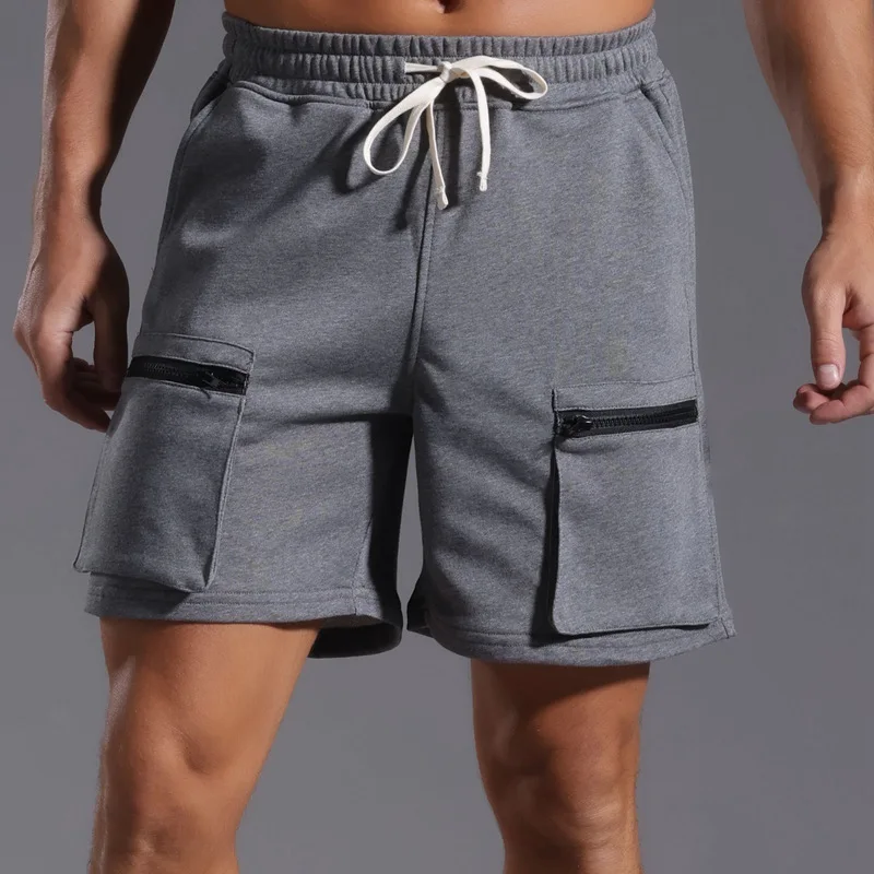 2025 Men's Long Basketball Shorts – Knee-Length Quick-Dry Sports Shorts with Zipper Pockets for Gym & Casual Wear