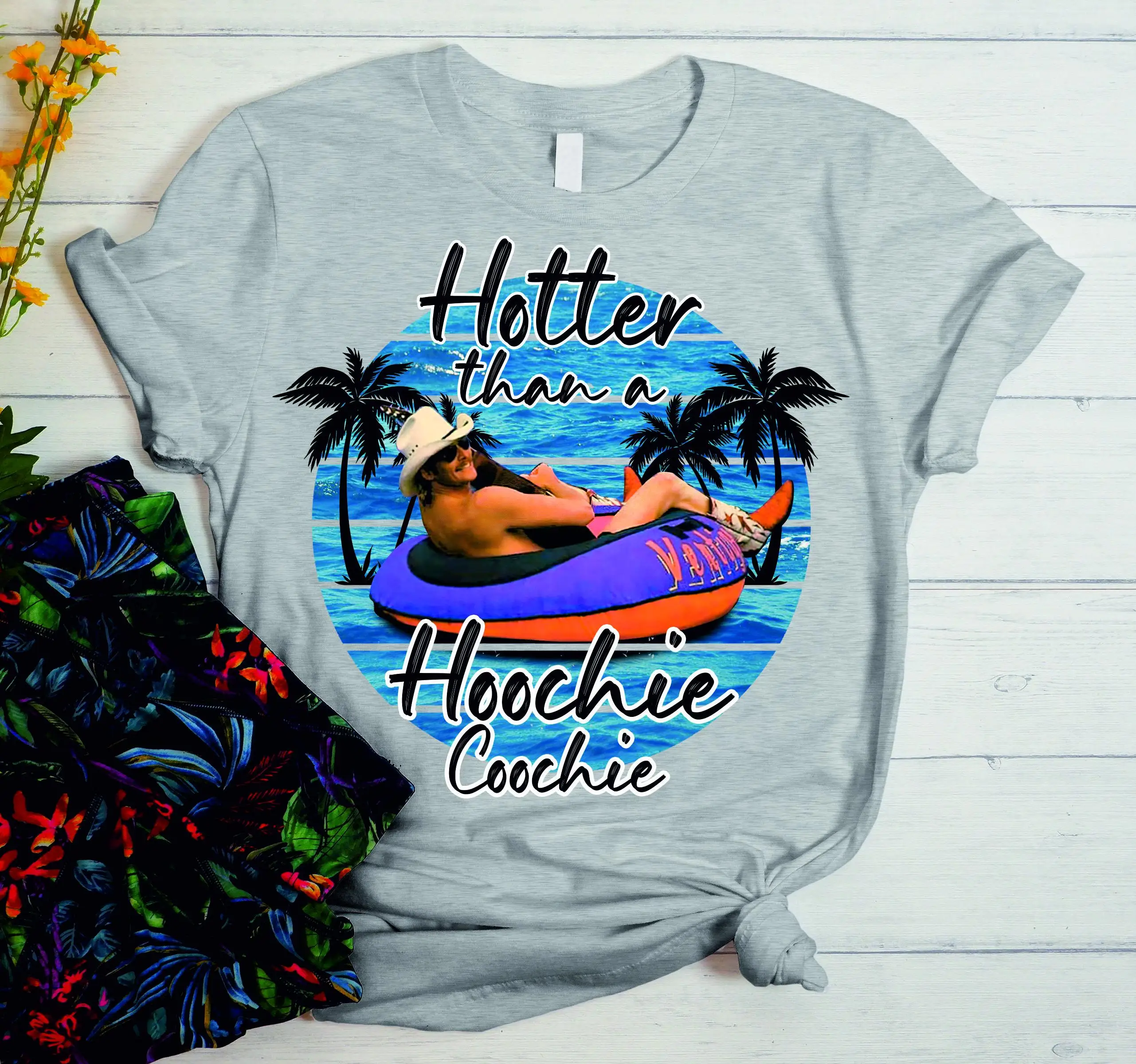 Hotter Than A Hoochie Coochie T Shirt Country Music for Lover Women Concert 90s Trendy Summer