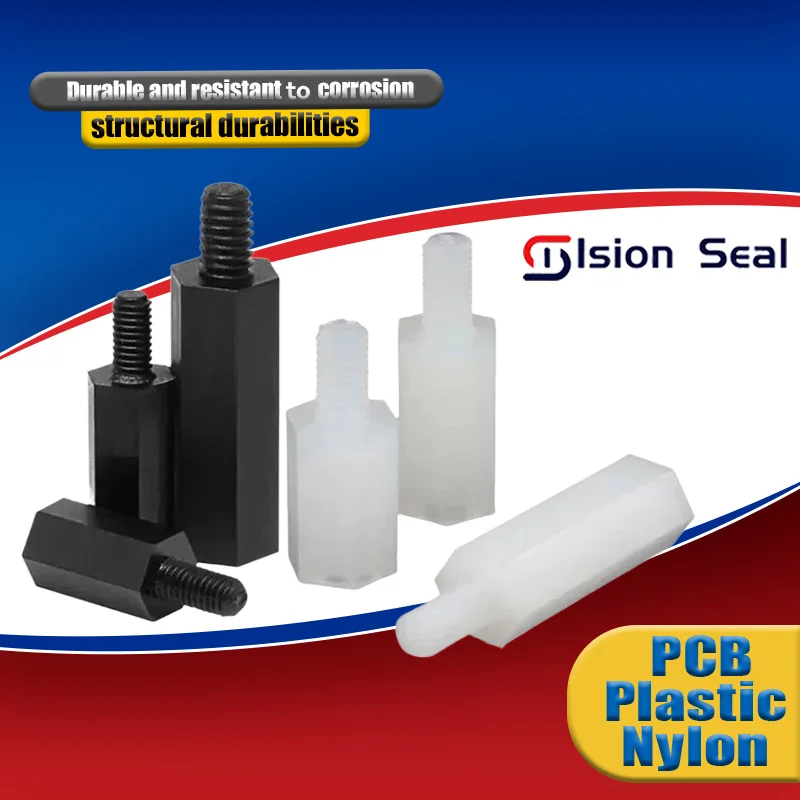 M2 M2 M2, 5 M3 M4 hitam nilon Hex Male Standoff Spacer terpasang pilar benang PCB plastik putih Motherboard segi enam baut jarak sekrup