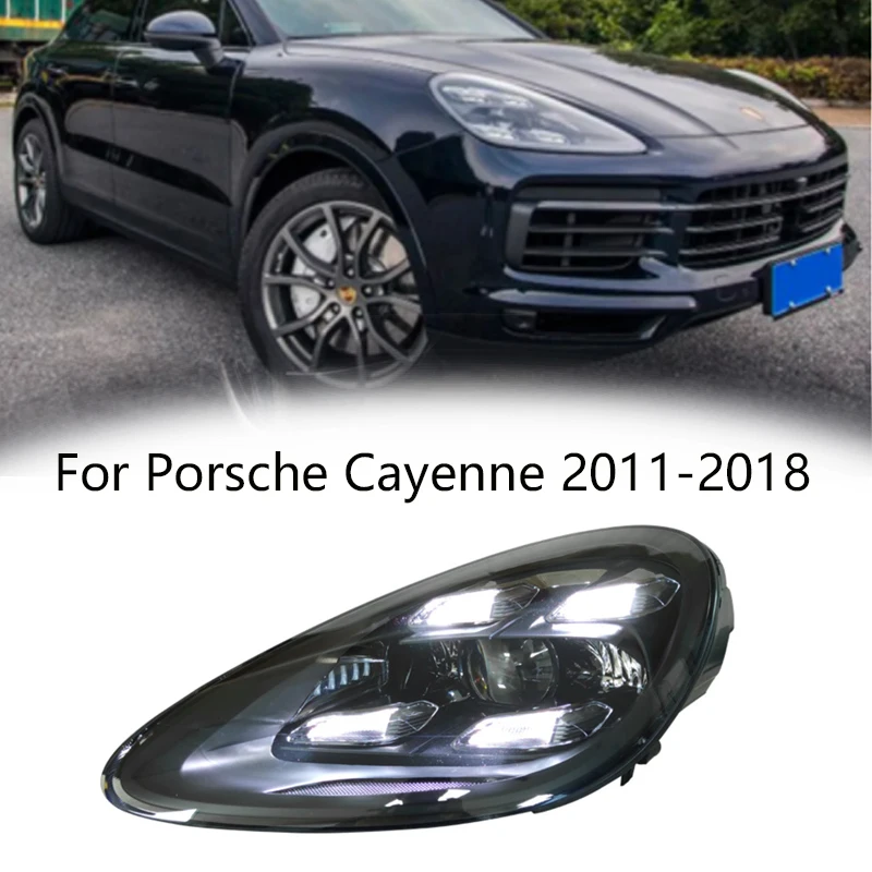 

Car Styling for Porsche Cayenne Head Light 2011-2018 Cayenne Head Lamp Front LED DRL Turn Signal High Beam Proje DRL Turn Signal