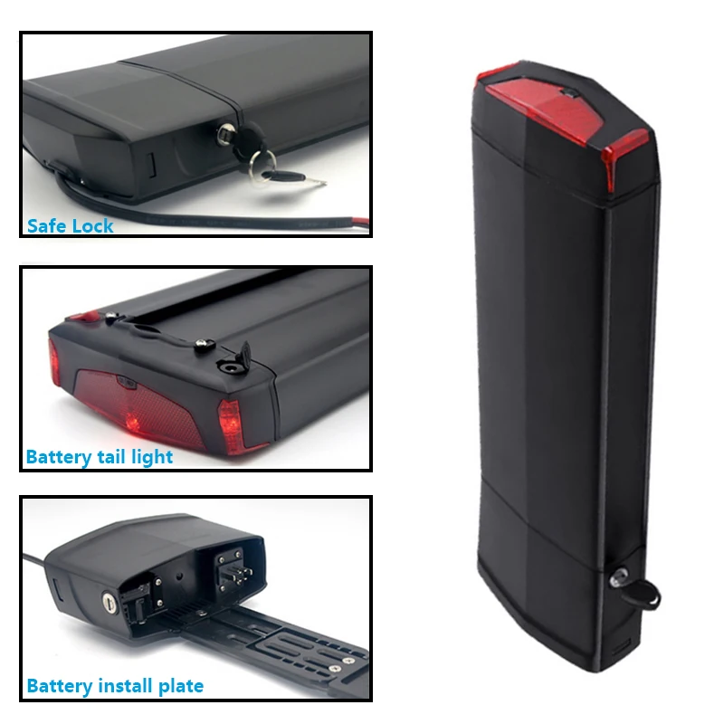 

Аккумулятор для электровелосипеда 36V 13AH 16AH 17.5AH NCM HAMBURG MUNICH на задний багажник, съемный аккумулятор 48V 14AH для Smartway C2 C4 на багажник