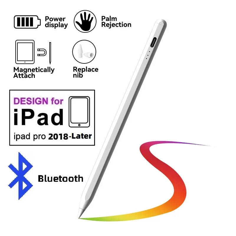 

ZLRLMHY Stylus Pen for all iPad 10th Pro11 12.9 Air5 Mini 2018 and later with Palm Rejection Power Display For Apple Pencil2/1