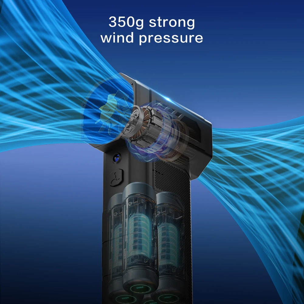 توربو مروحة نفاثة منفضة الهواء الكهربائية المحمولة 100WRPM تنظيف منفاخ أداة 350G التوجه سيارة تهب الثلوج نوع-C شحن #1