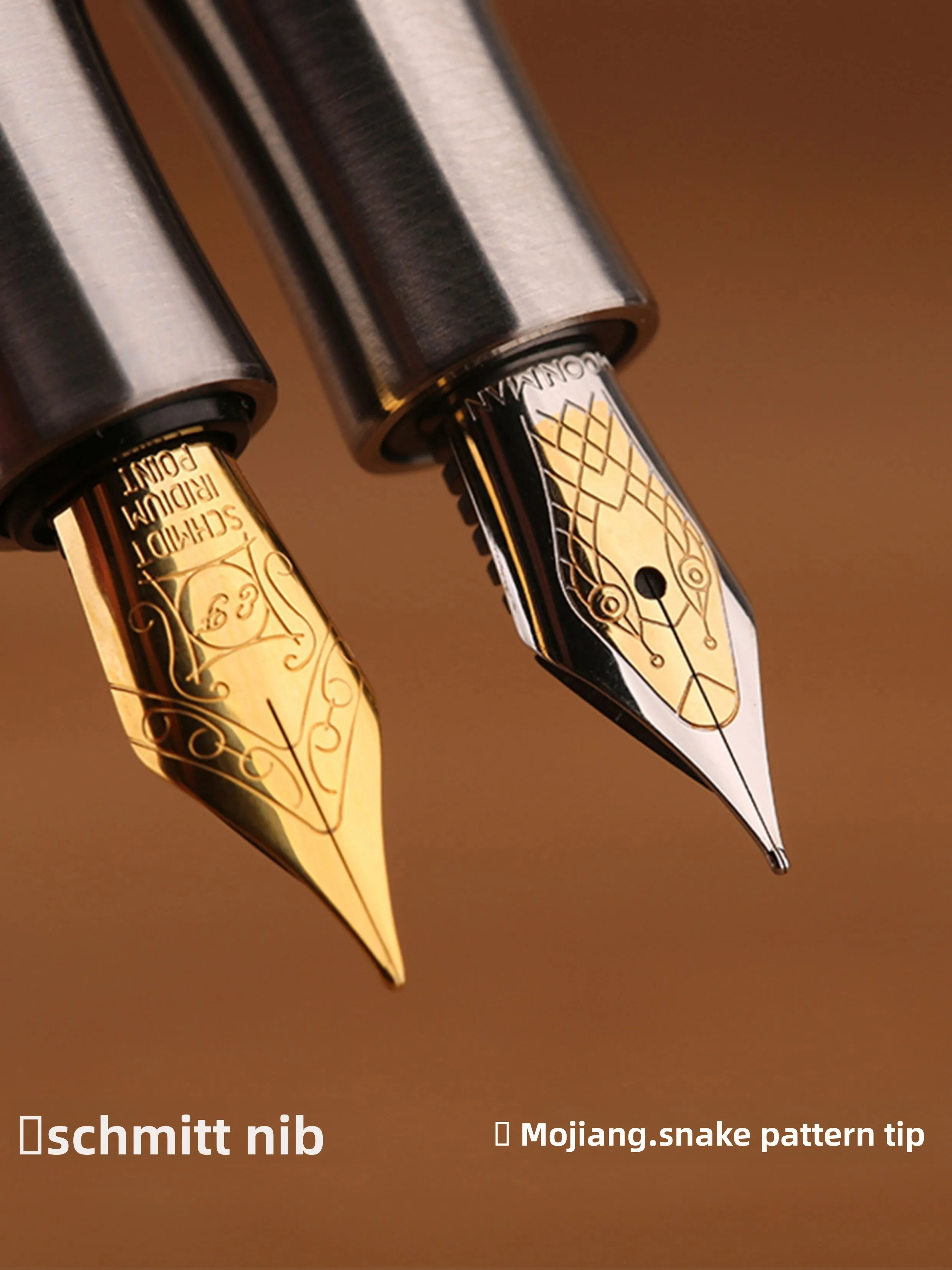 MoonMan RS1 – pointe allemande en alliage de titane exquise, pointe en or 14 carats octogonale courte en acier pour hommes et femmes, même stylo Iridium Premium