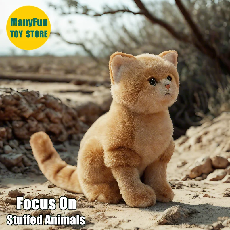 

Lifelike Sand Cat Plush Toy, Realistic Desert Cat Stuffed Animal, Felis Margarita Simulation Plushie Doll Gifts