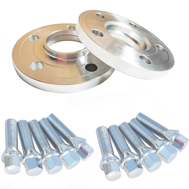 

15MM 0.59inches 5x112 66.6 Centric Bore Hub Wheel Spacer with Cone Shape M14 x 1.25 Extended Wheel Bolts For BMW M8,M5,Z4,X7,X6