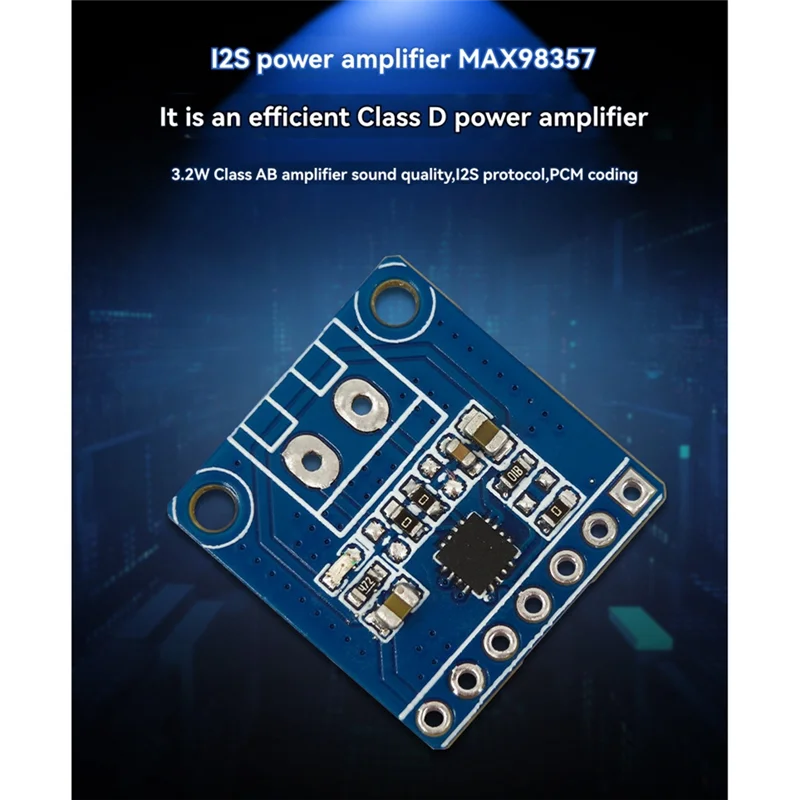 Новый-MAX98357 модуль усилителя мощности I2S 8 кГц-96 кГц модуль аудиоусилителя класса D Forraspberry Pi/Arduino/ESP32