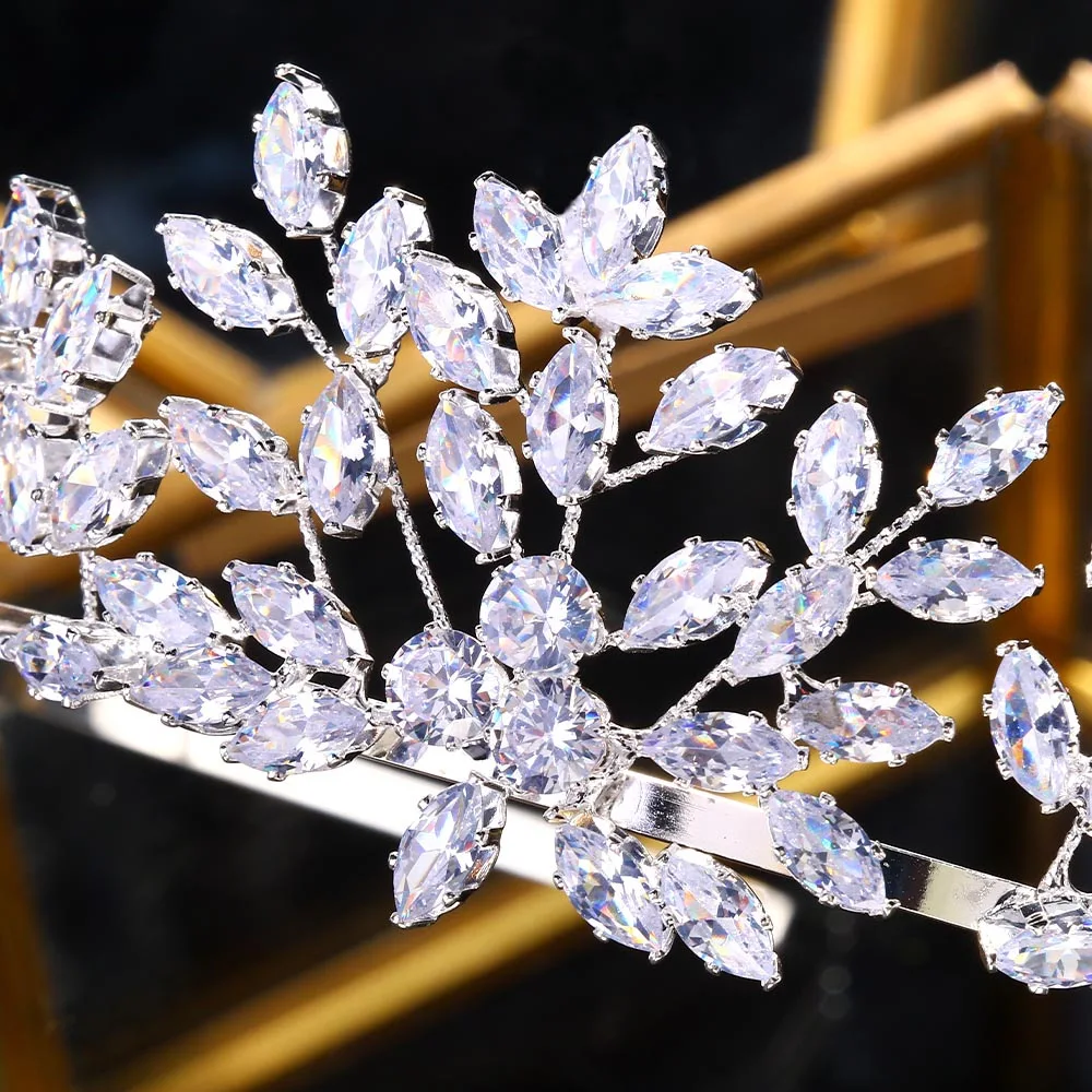 Wedding Tiaras and Crowns Luxury Full Zircon Bridal Headbands For Women Brides Hair Jewelry Accessories Party Hairband Headdress