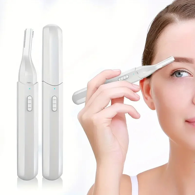 High Quality Practical Electric Face Eyebrow Scissors Hair Trimmer Mini Portable Women Body Shaver Remover Blade Razor For Sale