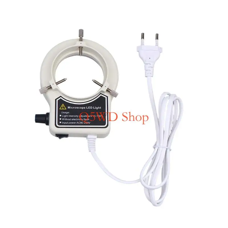 Q5WD Versatile Microscope Lighting Solution Rotatable Dimmer Knob For Precise Illuminating During Observations Rings Light