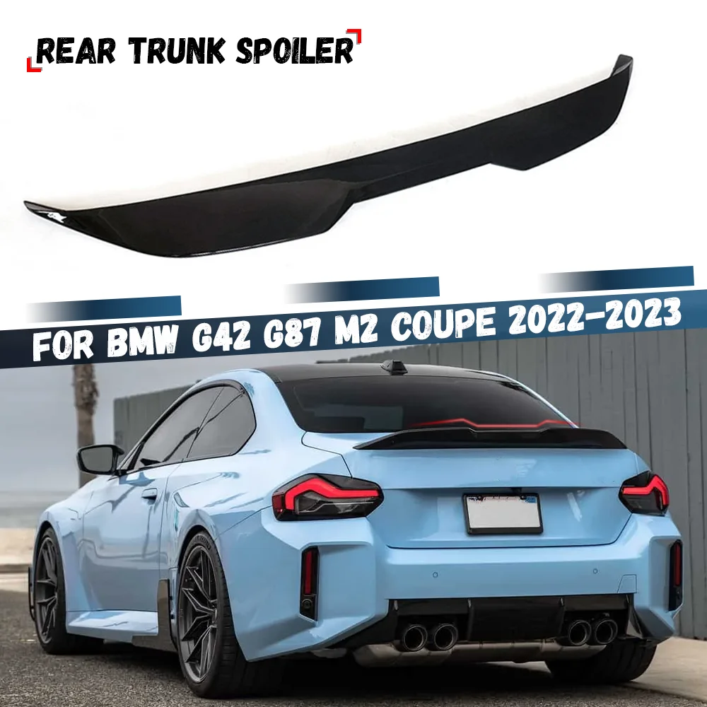 

For BMW G42 G87 M2 2022 2023 220i 230i M235i M240i Coupe Rear Trunk Lid Boot Spoiler Wings Tuning Accessories