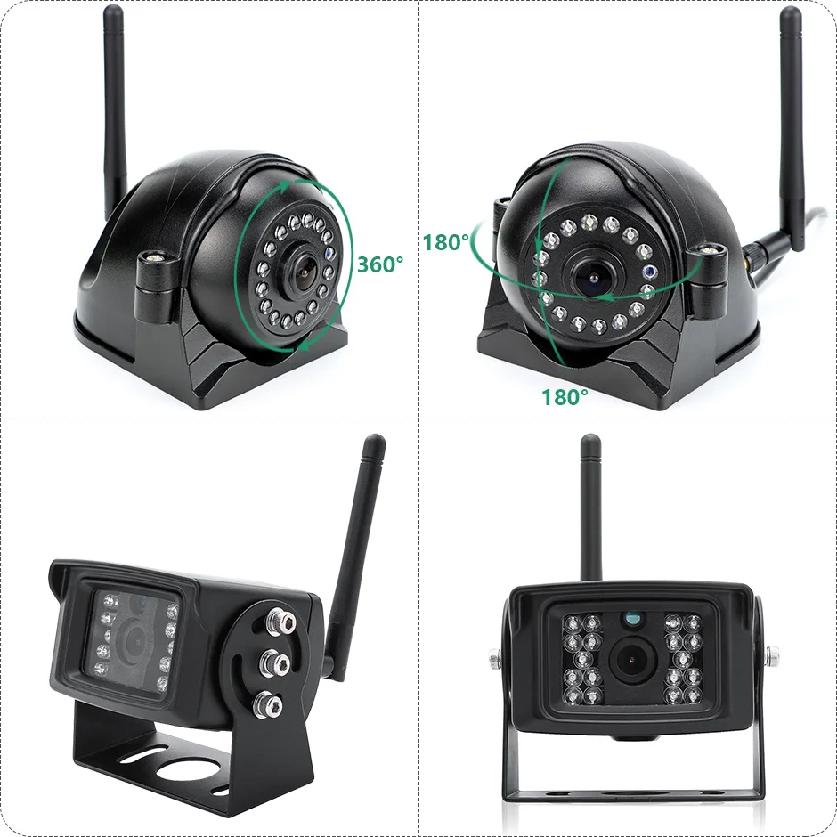 10-Zoll-AHD-Monitor, digitaler Touchscreen, DVR, Aufnahme, IR-Kamera, WiFi, 4 Kanäle, für LKW/Anhänger/Bus/Wohnmobile/SUV