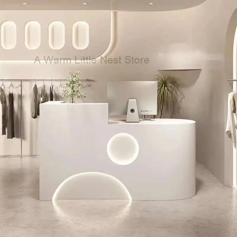 

Conference Modern Reception Desk Outdoor Hotel Beauty Reception Desk Supermarket Barber Shop Bar Commercial Display Rack New