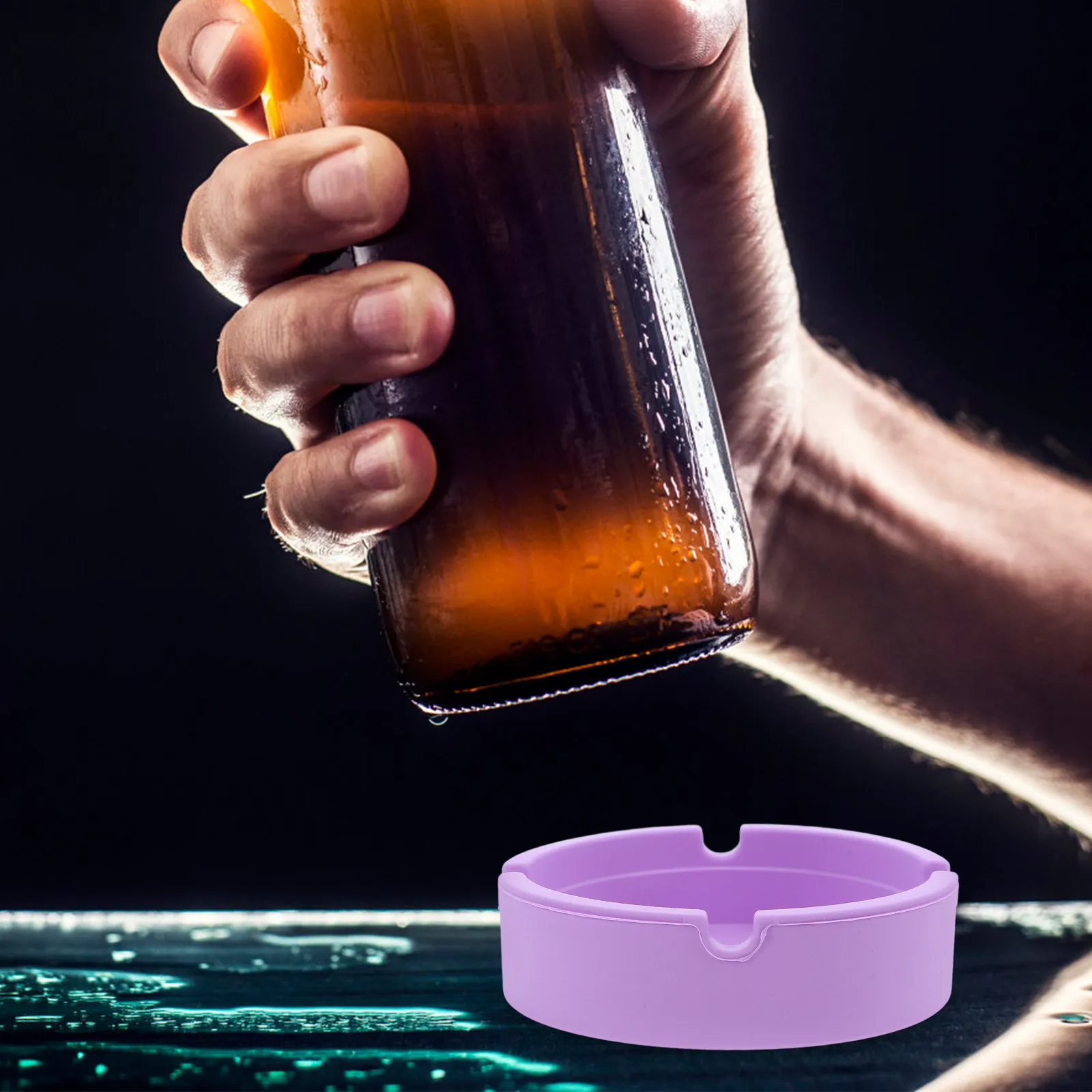Silicone Wine Bottle Coaster Non-Slip Reusable Mat for Beer Red Wine Bottles Home Bar Party Kitchen Table Decor