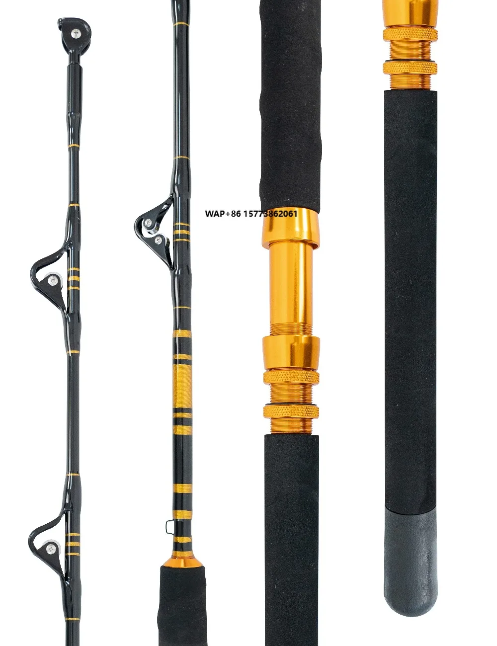 

Удилище для троллинга классическое 6'0" из стекловолокна с полностью нержавеющими роликовыми кольцами, умеренно быстрого строя