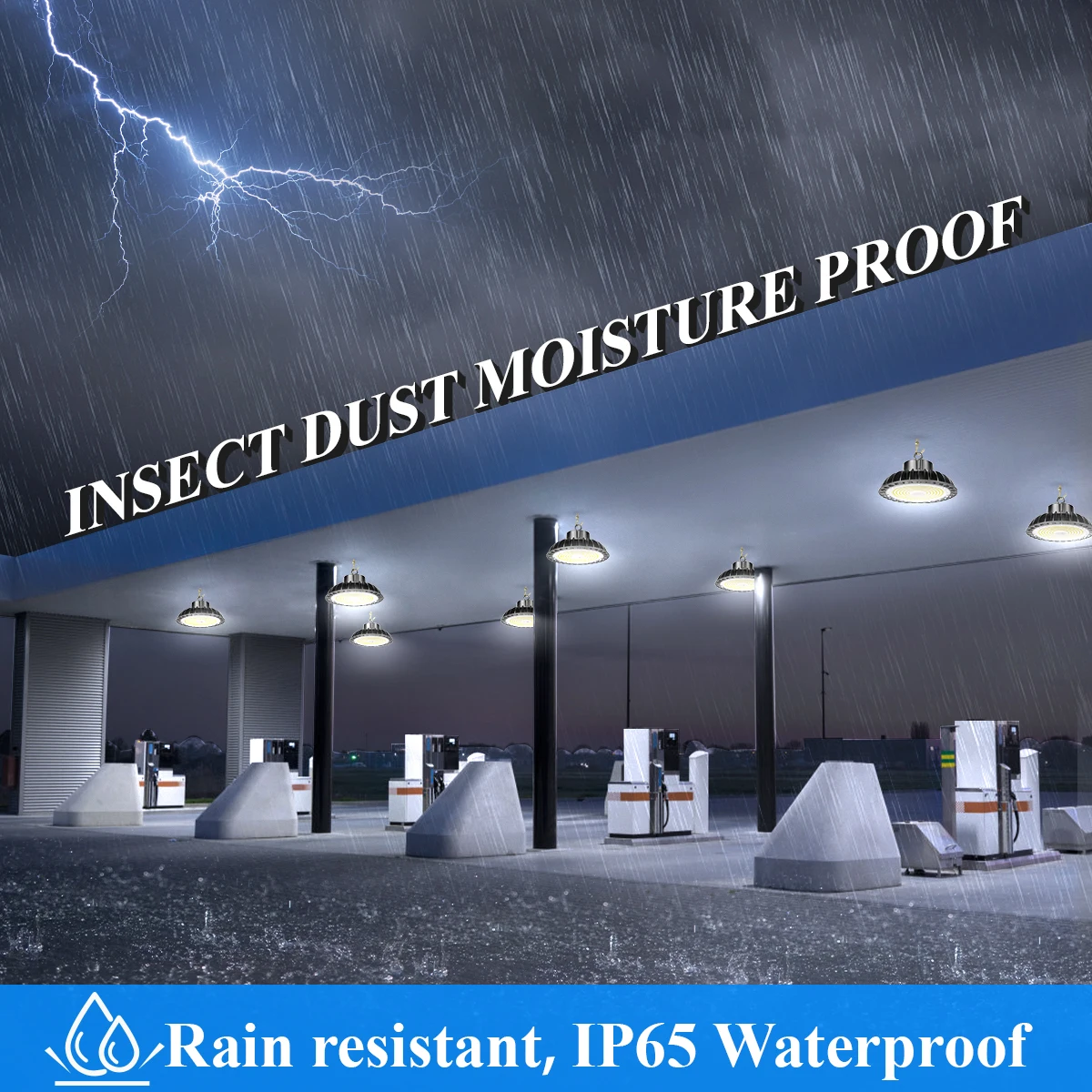 Newest Design Explosion Proof Industria Lighting Fixture 150 Watt High Power Warehouse Led Ufo High Bay Light