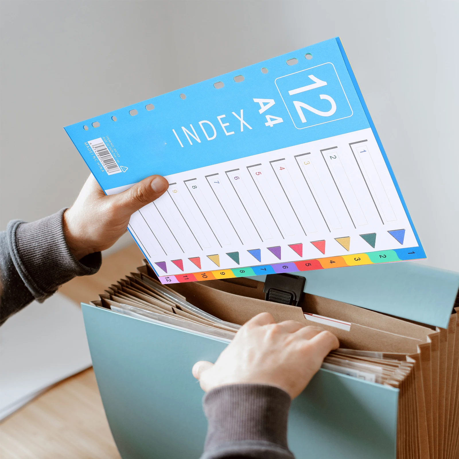 

38pcs A4 Colored Loose Leaf Index Pages Notebook Tabs Folder Separator Dividers High Grade Material Smooth Hand Feel Easy