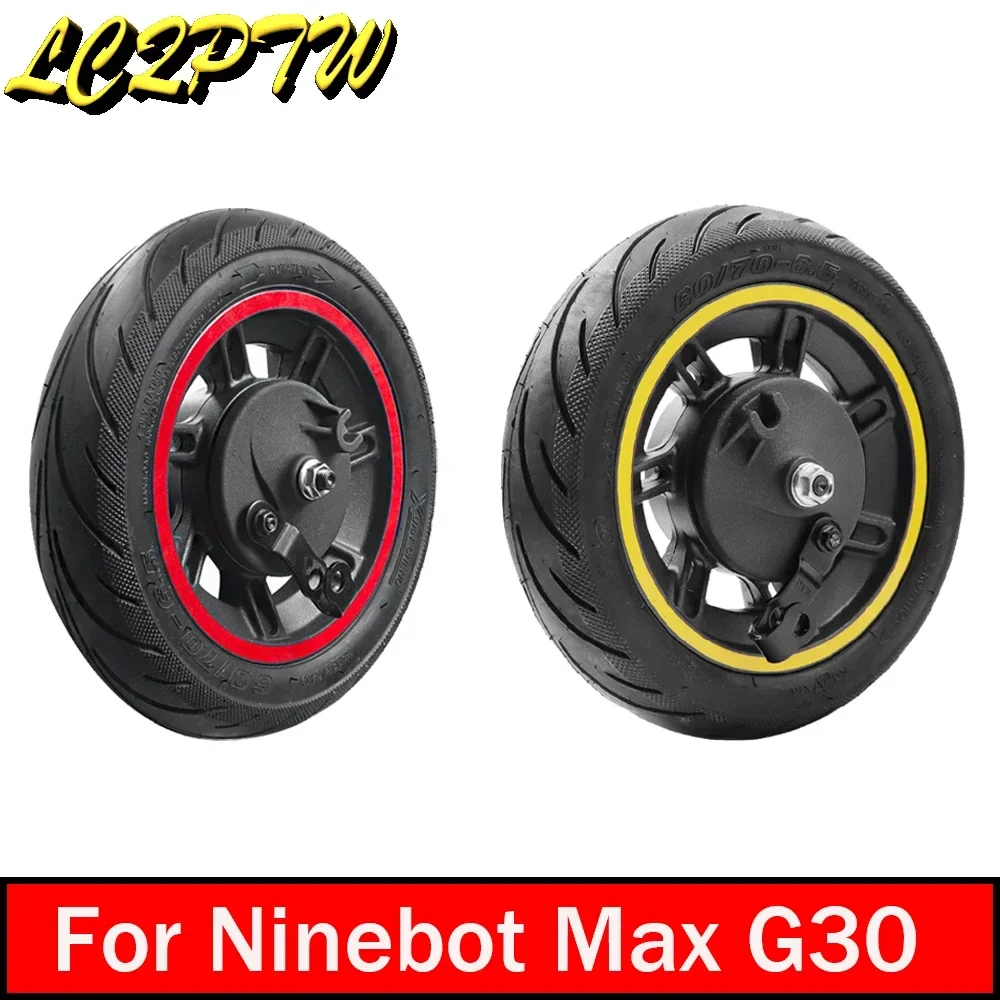 

Front Wheel with Vacuum Tubeless Tire Assembly Electric Scooter 60/70-6.5 Tires For Segway Ninebot Max G30 Kickscooter Tyres
