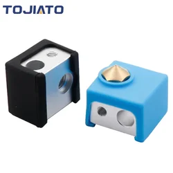 1-10pcs MK10 Silicone Sock Volcano Heat Block Silicone Sleeve 3D Printer For Wanhao i3 QIDI TECH Silicone Heater Block Cover