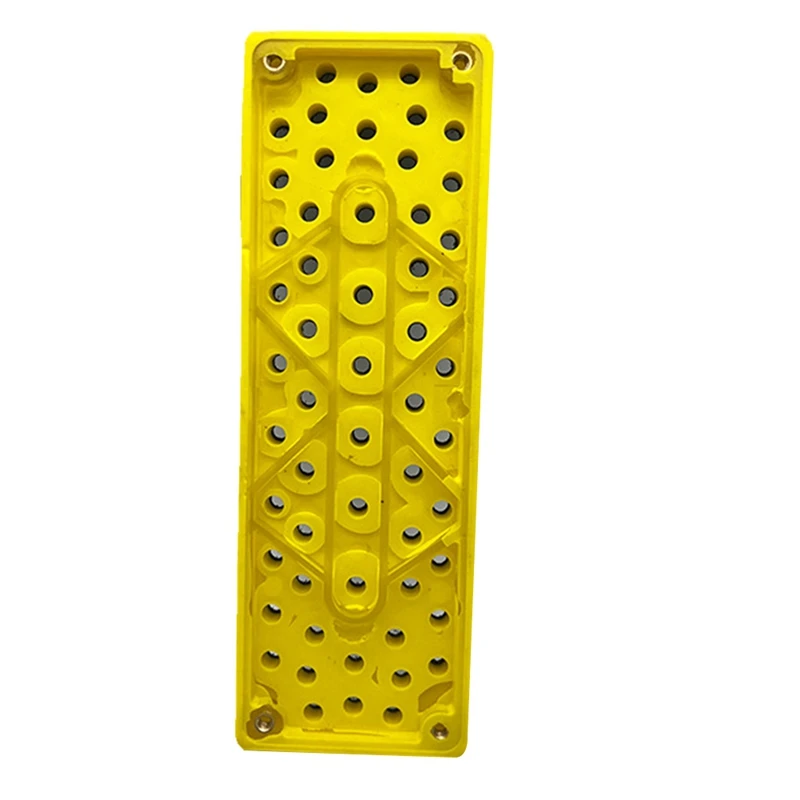 

1 PCS Dry Grinder Tray Rectangular Grinding Card Chassis Pneumatic Dry Grinding Disc Yellow
