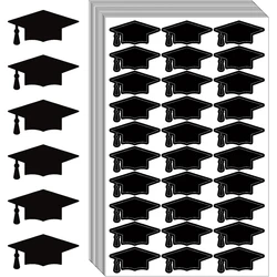 Self-Adhesive Decorative Graduation Cap Stickers Graduation Hat Labels for Graduation Party Chocolate Envelopes Gift Bags Decor