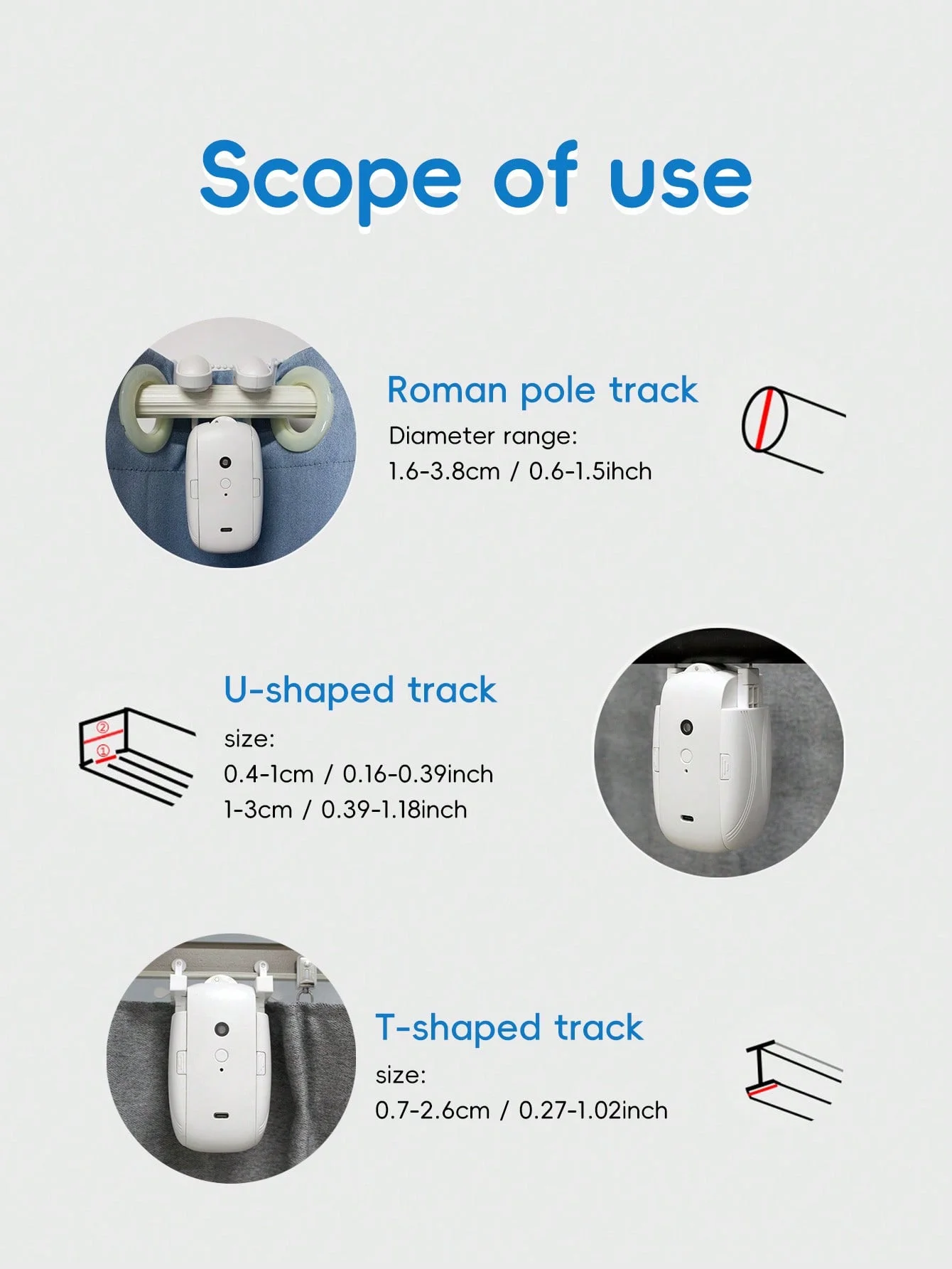 Funktioniert mit dem Tuya Zigbee Smart Curtain Driver Robot für Roman I Type U Type Curtains Track Alexa Google Home