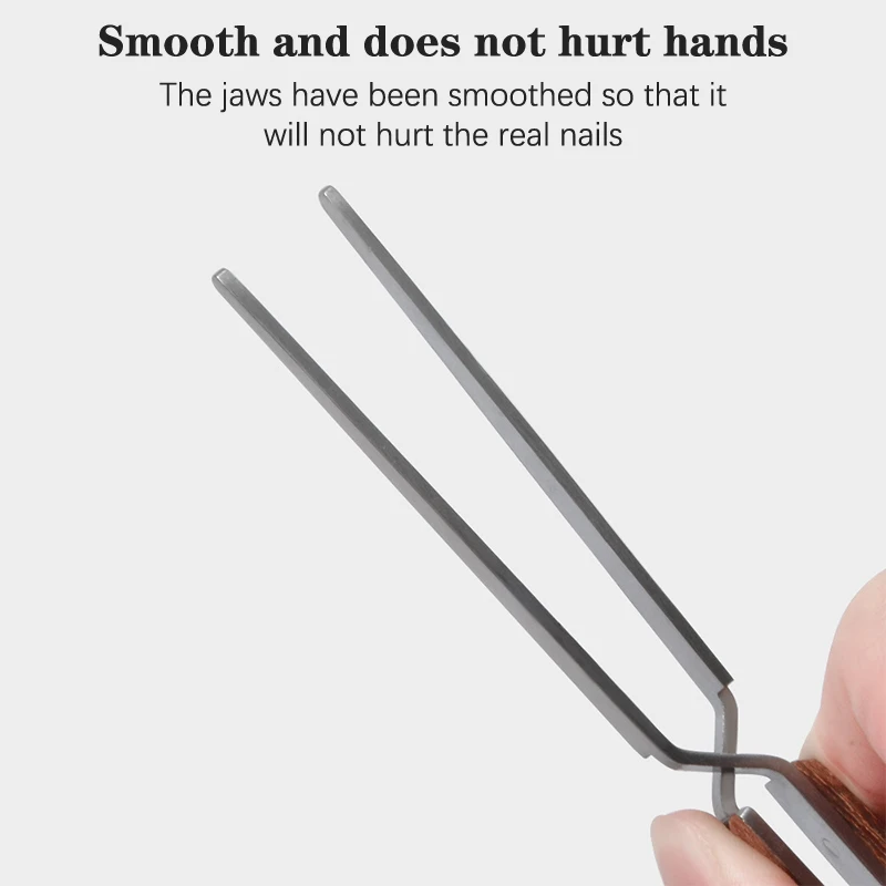 أدوات مانيكير احترافية ، مشبك مقبض خشبي ، بناء سريع ، ملقط تشكيل ، أداة فن الأظافر المتقاطعة ، تمديد جل