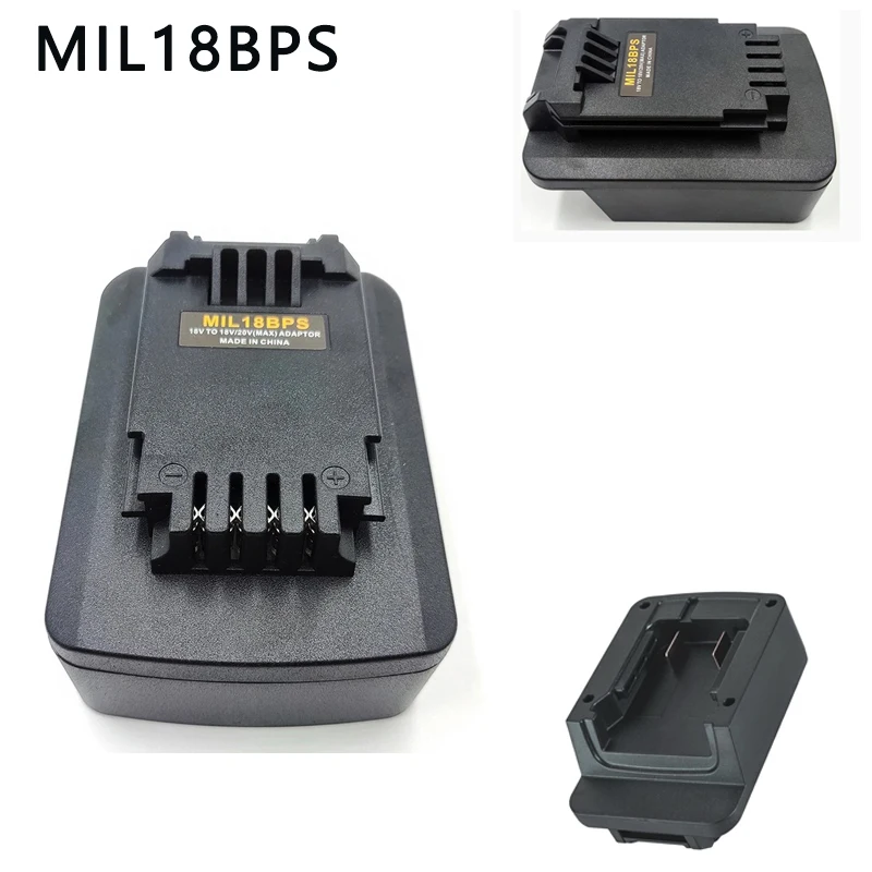 Battery Adapter Converter For Milwaukee 18V Li-ion Battery Convert to For Black&Decker 18V 20V MIL18BPS Power Tools Use