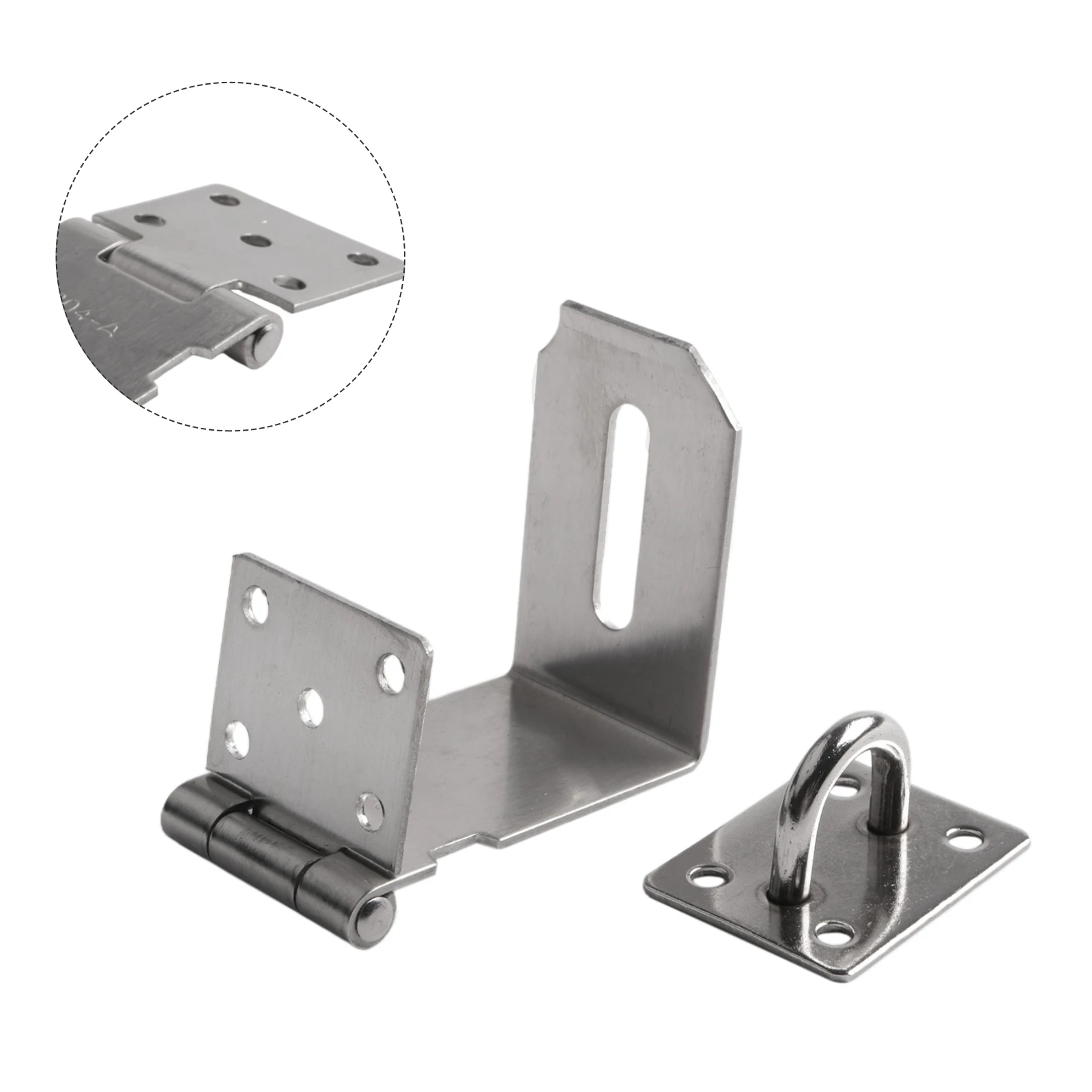 Useful High Quality Hot Brand New Door Padlock Plate Security Lock Hasp Silver 1 Set Accessory Stainless Steel