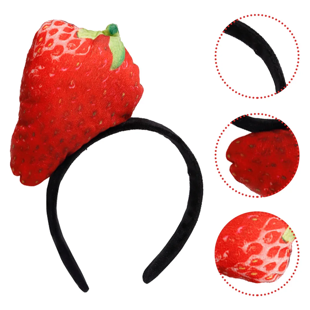 

Клубничная повязка на голову, детские повязки на голову, головные уборы для лица, спа для мытья лица для женщин, тканевый уход за кожей ребенка