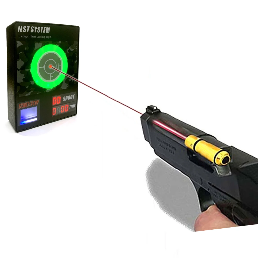 Dry Fire Laser Bullet for Glock, CZ Shadow 2 Gun Loaded, Laser Receiver Target, Lighting and Sound Feedback, J10C, 9x19mm