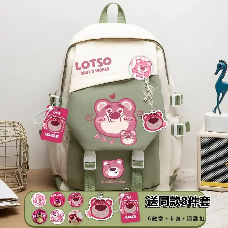 Sanrio neue Erdbeer bär Student Schult asche niedlichen Anime Cartoon lässig großen Kapazität wasserdichten Rucksack