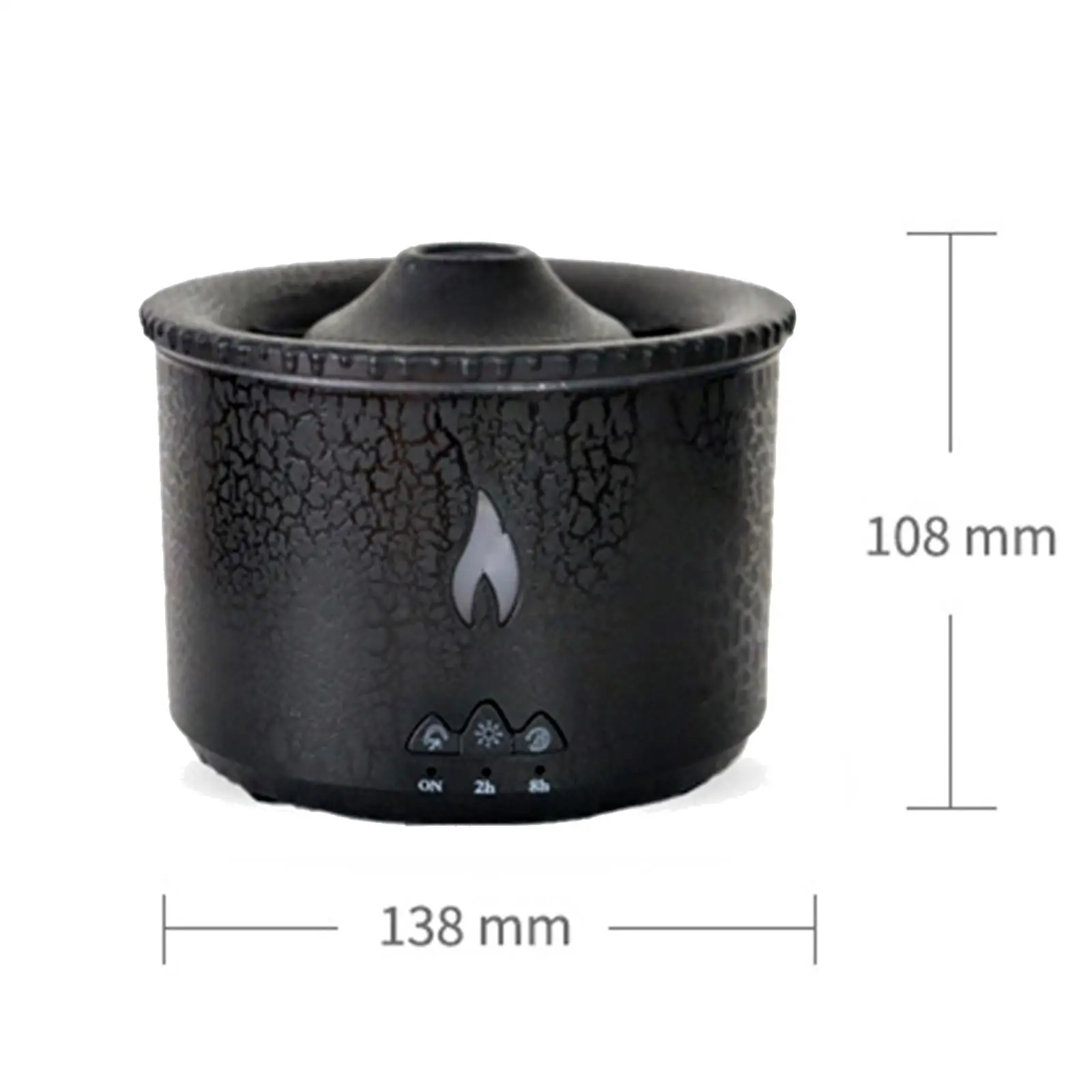 لهب الهواء المرطب مع مصباح لهب 360 مللي المحمولة السيارات اغلاق محاكاة لهب لغرفة المعيشة الحضانة النوم الشخصية