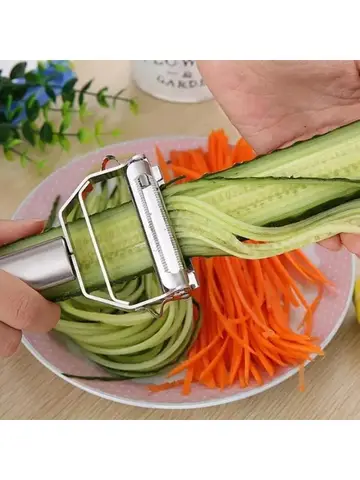 High Quality Stainless Steel Multifunctional Potato Cucumber Carrot Grater Julienne Peeler Fruit Vegetable Peeler Slicer