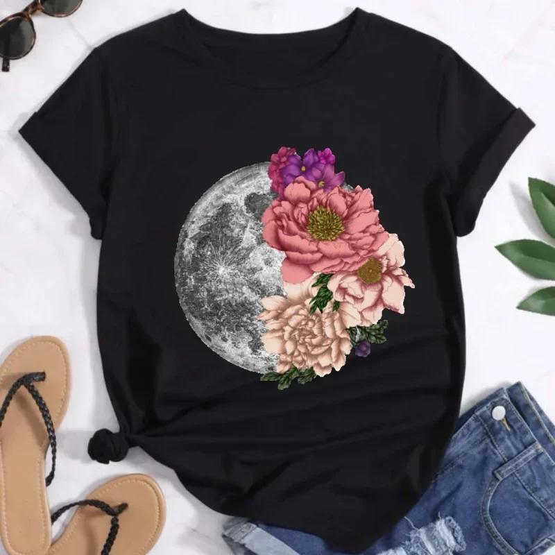 

Женская футболка больших размеров, одежда с короткими рукавами и графикой, свободный и повседневный, мягкий и удобный, дышащий, для занятий спортом на открытом воздухе