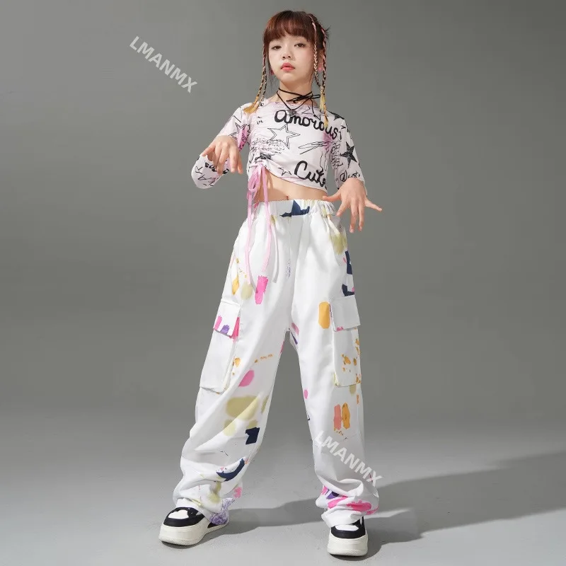 

Джазовые танцевальные костюмы для девочек на осенние и зимние детские модные шоу, модные и крутые костюмы для выступлений.